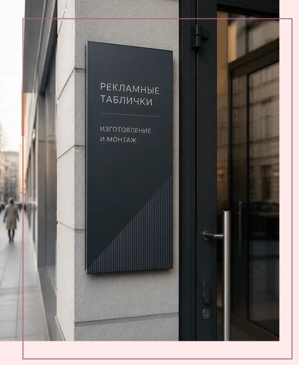 Рекламные таблички в Королёве по цене от 4679 р. | Аванза-Кор