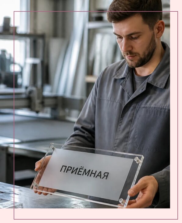 Таблички из оргстекла на заказ в Королёве от 4055 р. | Аванза-Кор