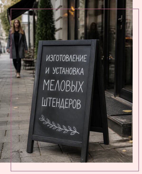 Меловые штендеры в Королёве по цене от 6758 р. | Аванза-Кор